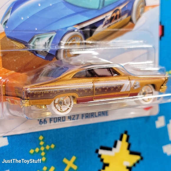 Hot Wheels Winter Series '66 Ford 427 Fairlane W3099 1/5 NOC 1:64 - Picture 4 of 6